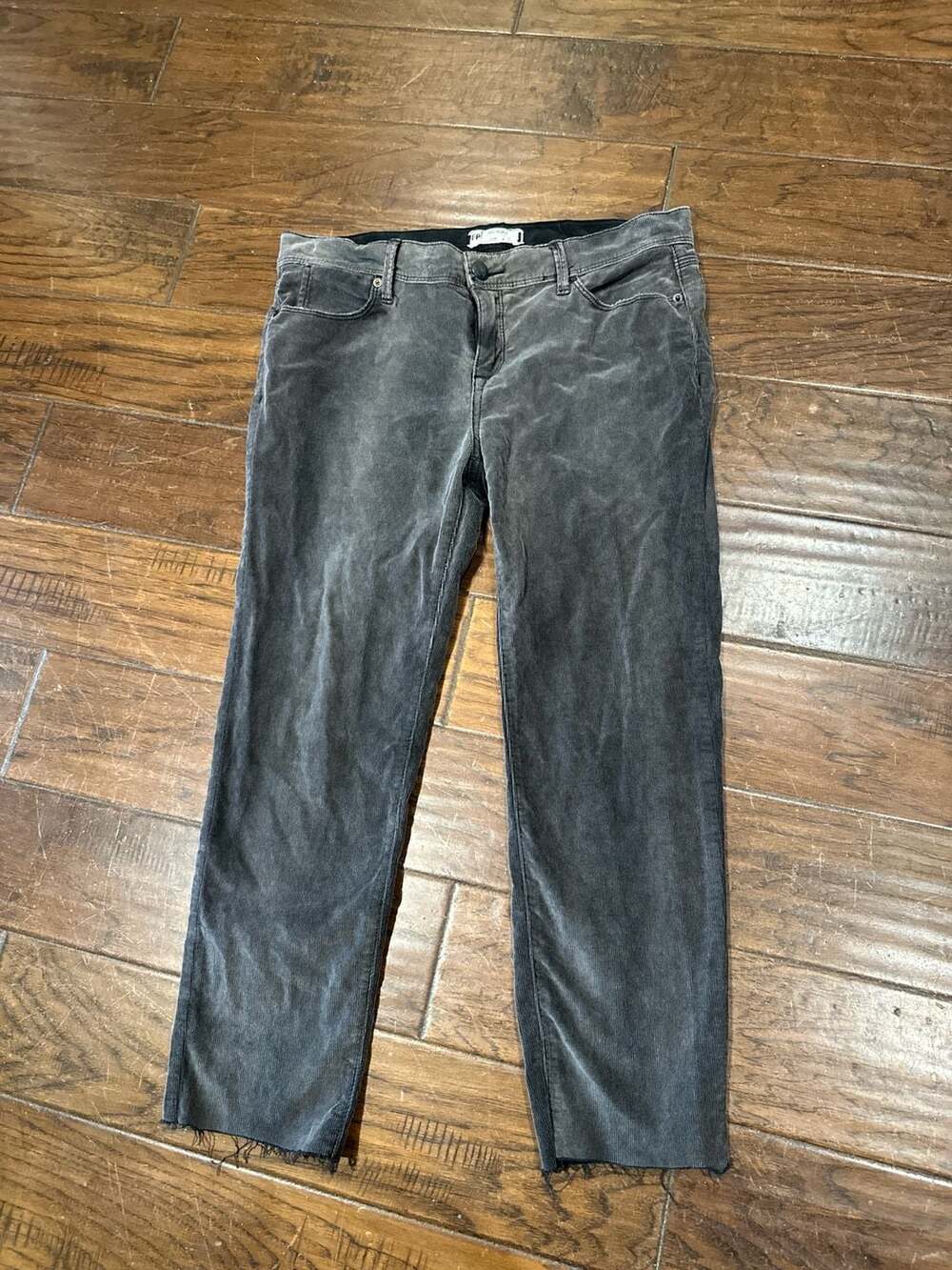 Free People Slim Corduroy Raw Hem‎ Cropped Pants Size 28